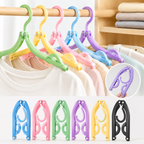 Foldable Travel Hangers Pack of 10 – Portable Space Saving Clothes Hanger for Travel & Home