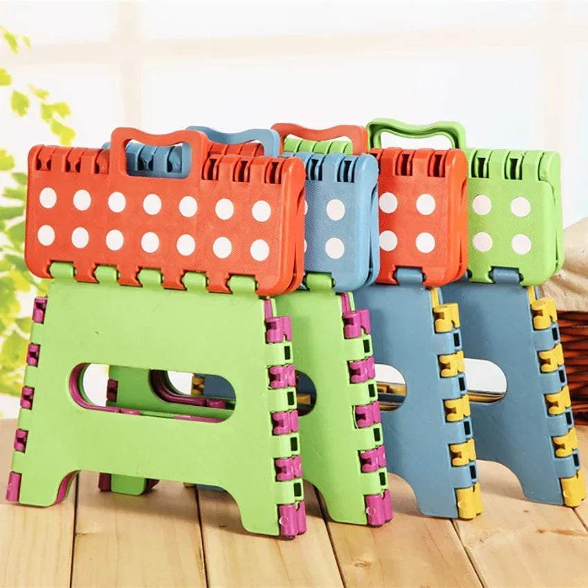 Folding Step Stool Plastic Durable Easy Foldable