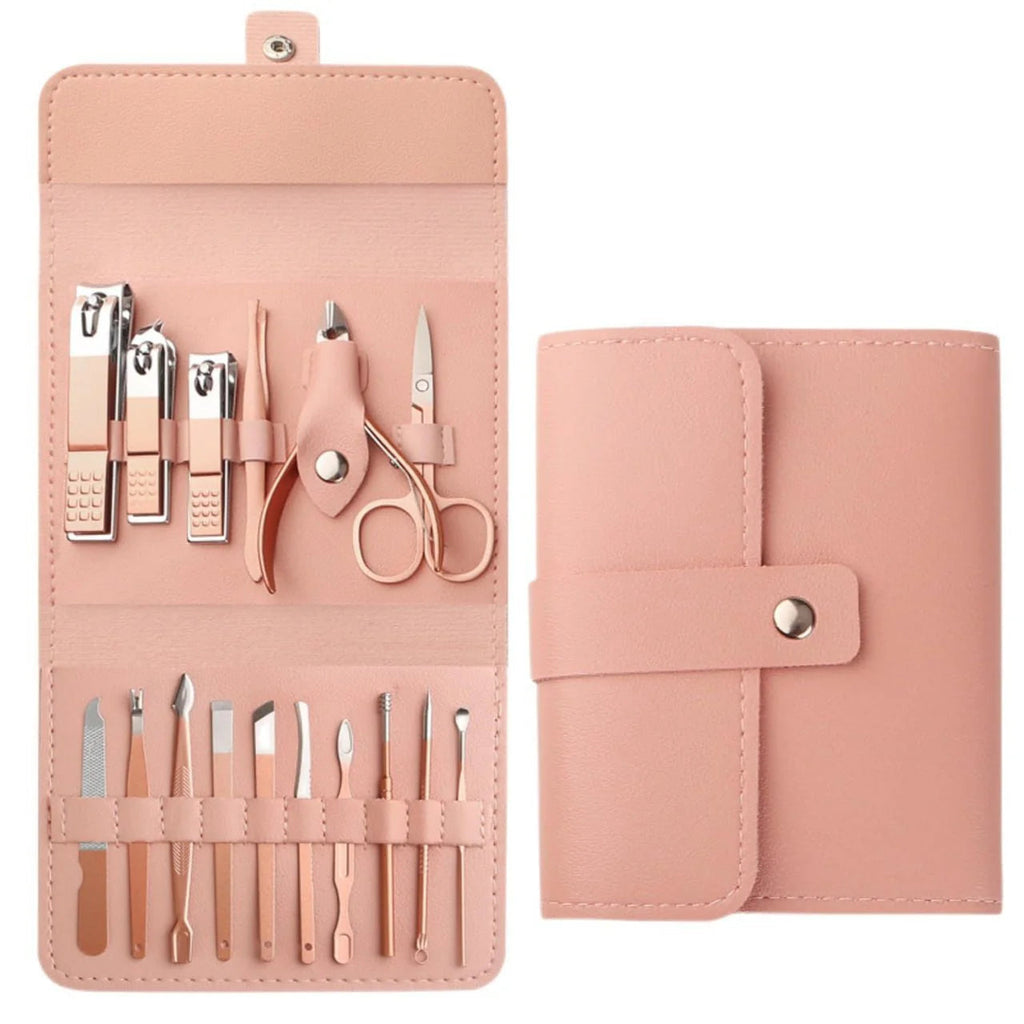16 in 1 Manicure Pedicure Grooming Kit Stainless Steel Set