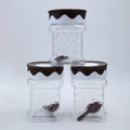 Safari Jar Set 3 Pcs (625ml) – Airtight Kitchen Storage Containers with Lid