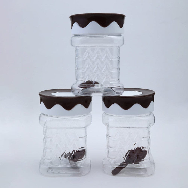 Safari Jar Set 3 Pcs (625ml) – Airtight Kitchen Storage Containers with Lid