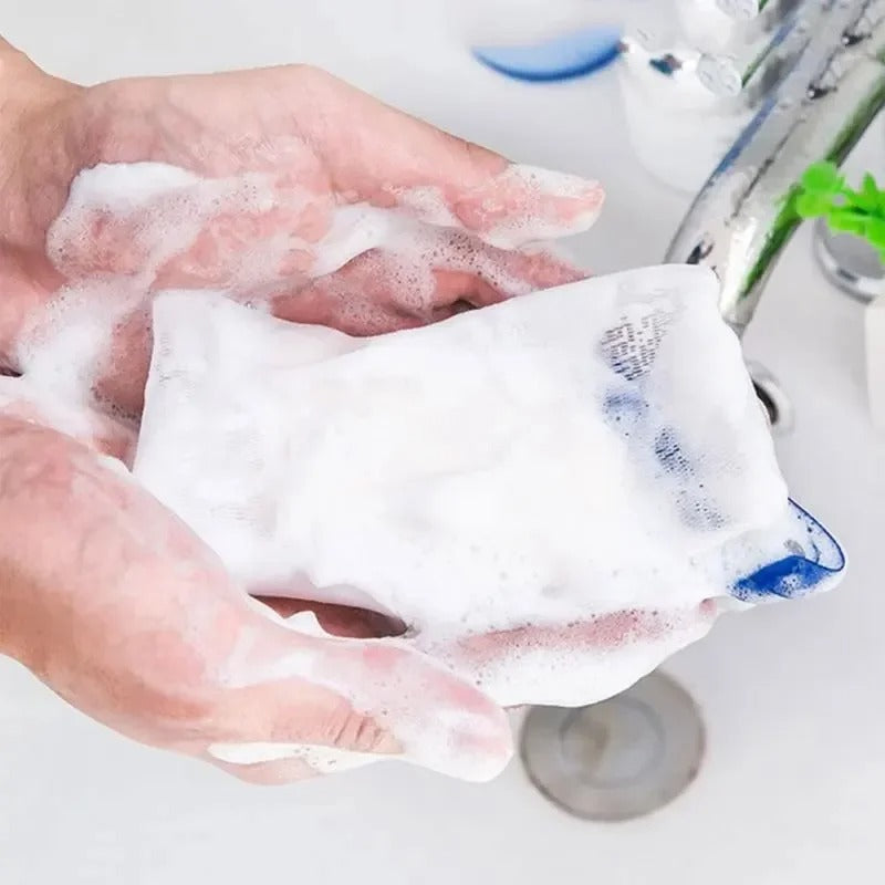 Pack of 3 Soap Saver Bag – Foaming Mesh Soap Net for Rich Lather & Zero Waste