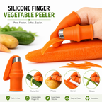 Silicone Finger Vegetable Peeler & Thumb Knife – Safe Kitchen Cutting Protector