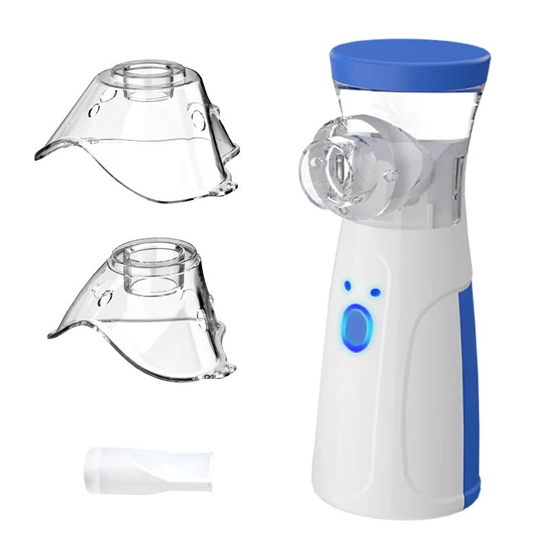 Portable Mesh Nebulizer Machine – USB Rechargeable Silent Inhaler for Kids & Adults