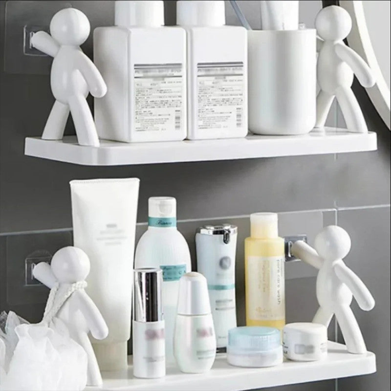 Floating Wall Shelf for Bedroom – Modern Storage Rack (No Drill, Space Saving Design)