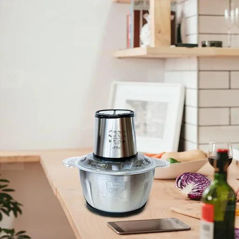 Kenwood Electric Kitchen Chopper KE-304 – 6 Blade Stainless Steel Food Processor
