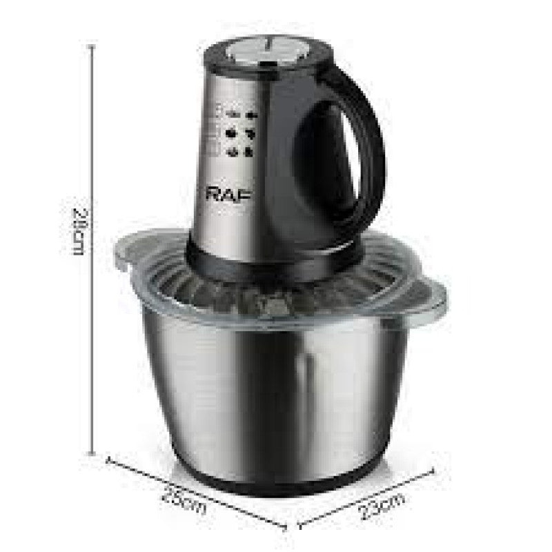 RAF Food Chopper 3L R7032 – Electric Meat & Vegetable Chopper | Powerful Kitchen Processor