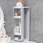 EMSA Bathroom Cabinet – Double Layer Corner Storage Organizer
