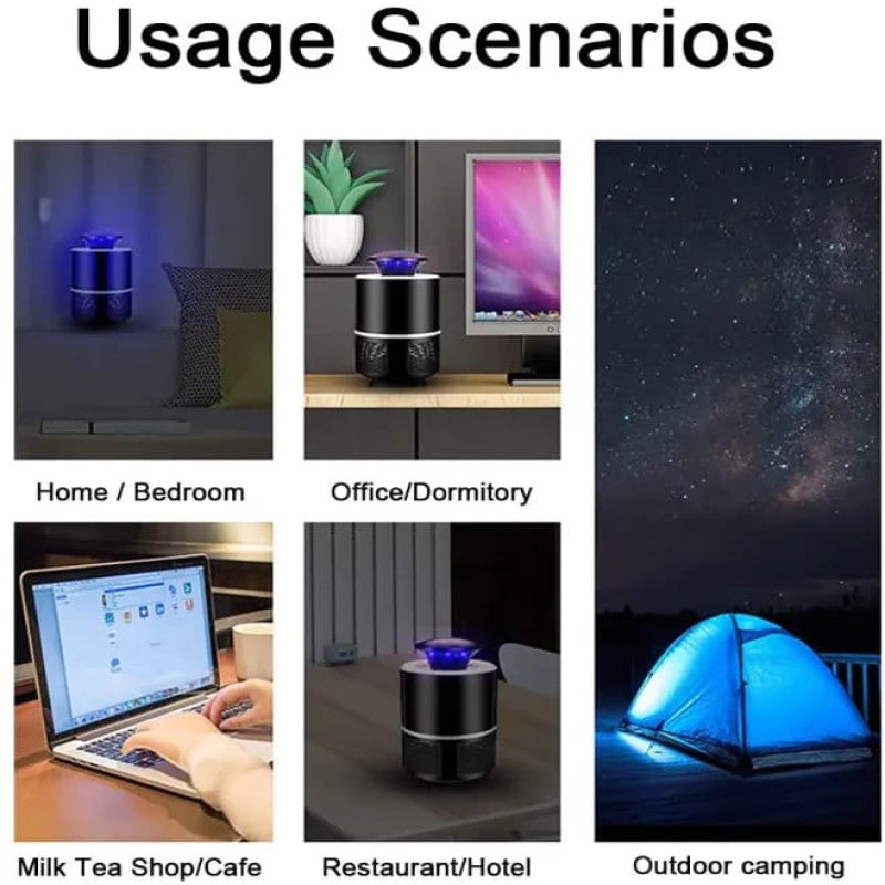 USB Electric Mosquito Killer Lamp – UV Insect & Fly Trap for Indoor Home Use