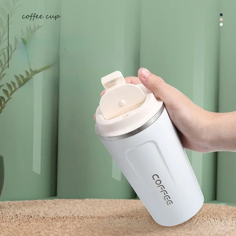 Simple Travel Coffee Mug – Leakproof Insulated Coffee Cup (Hot & Cold)