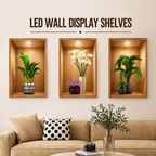 Pack of 3 3D Plant Wall Stickers look like real decorative wall