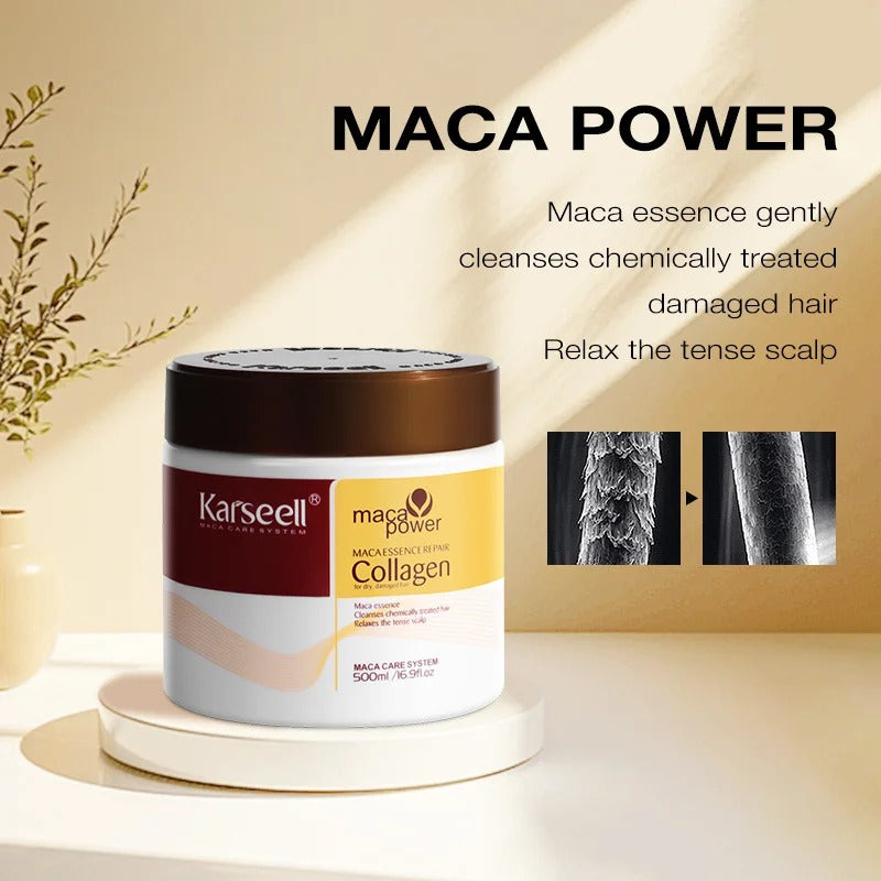 Karseell Maca Hair Mask Collagen Treatment – Deep Repair & Hair Smoothening Mask