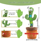 Dancing Cactus Toy for Kids – Talking, Singing & Mimicking Toy