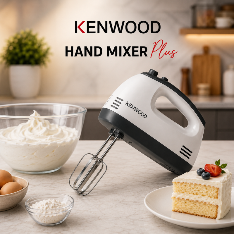 Kenwood Plus 7-Speed Hand Mixer – Electric Kitchen Beater for Baking & Whipping