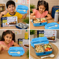 Eco Leak Proof Stainless Steel Lunch Box – Portable Bento Lunch Box for Kids & Adults