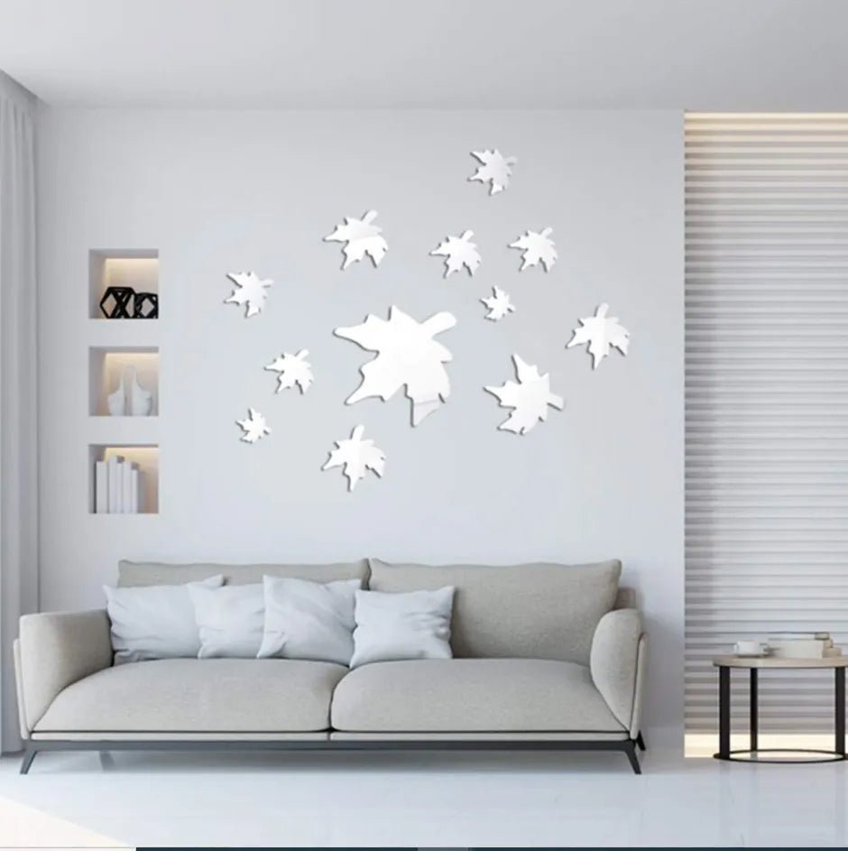 3D Acrylic Mirror Butterflies Self Adhesive Wall Art Decals Stickers