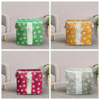 Pack of 2 Floral Large Storage Bag – Multipurpose Clothes & Blanket Organizer