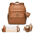 PU Baby Diaper Bag Backpack with Multifunction Diapers Changing Station