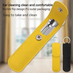 Pack of 2 Ear Cleaning Tool Kit – Portable Ear Wax Remover Set | Stainless Steel Earpick Kit