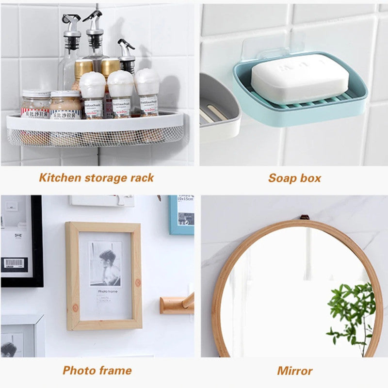 Double sided adhesive wall hook ( pack of 10 )