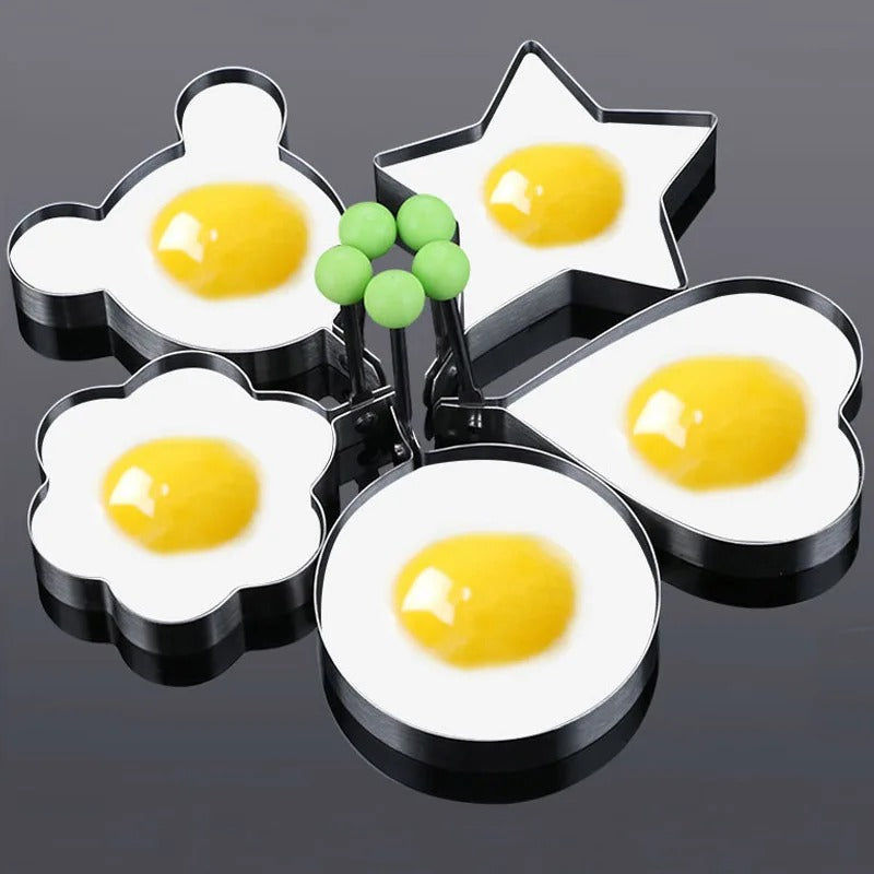 4Pcs Set Stainless Steel Omelette Fried Egg Frying Mold