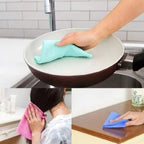 Pack of 5 Microfiber Cleaning Cloths – Super Absorbent Multi-Purpose Kitchen & Glass Cleaning Towels