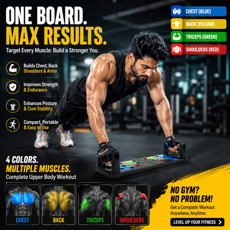 Push Up Board Comprehensive Fitness Pushup Stand