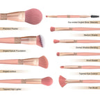 BH Cosmetics 12pcs Makeup Brush Set with Bucket Holder – Super Soft Professional Cosmetic Brushes Kit