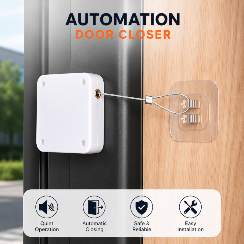 Automatic Door Closer Punch-Free Automatic Sensor Door Closer