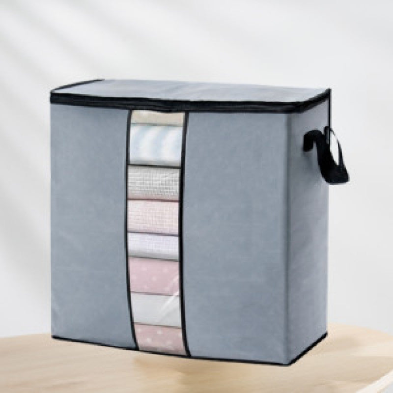 Premium Grey Storage Bag – Large Capacity Clothes & Blanket Organizer