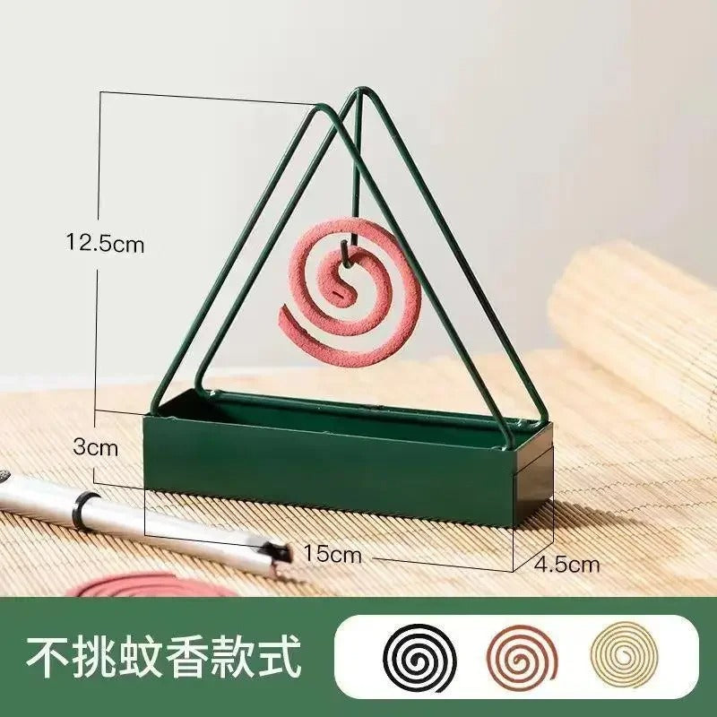 Fireproof Triangle Mosquito Coil Holder Stand in Iron