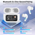 A9 Smart Tactile Wireless Earbuds – Touch Screen Case, Noise Reduction & Bluetooth 5.3