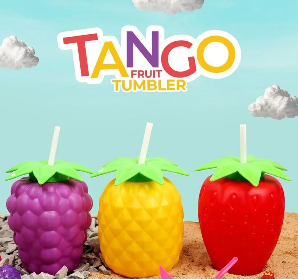 Tango Fruit Tumbler – Pineapple Style Straw Cup (Cute Summer Drink Cup)