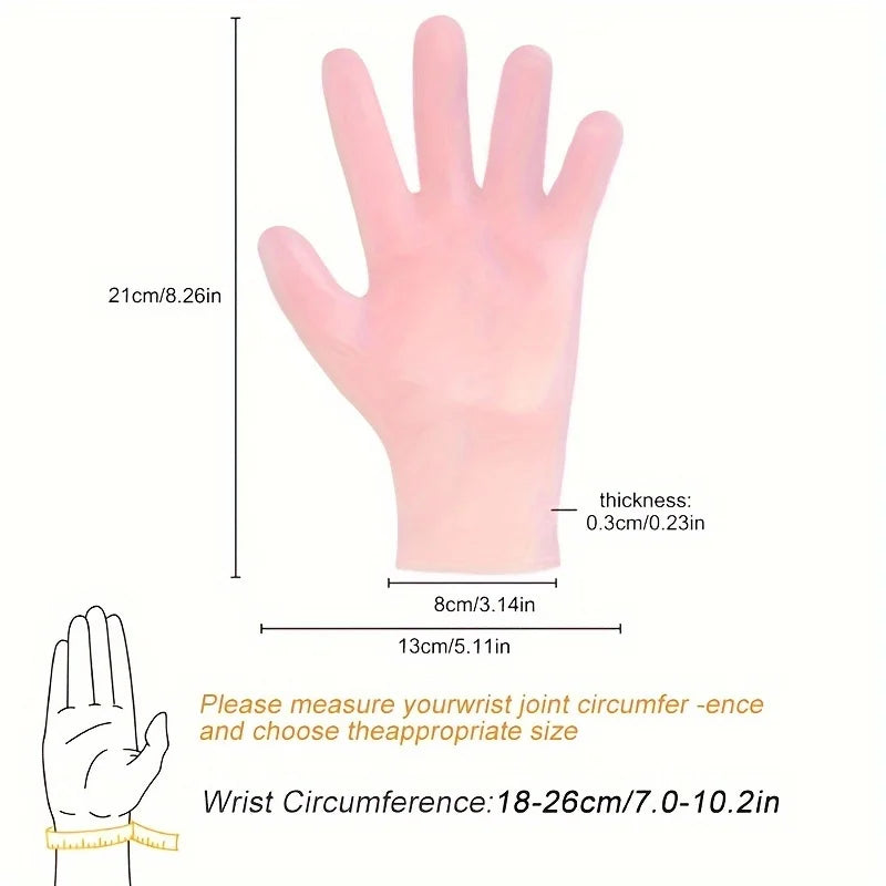 Silicone Gel Moisturizing Gloves