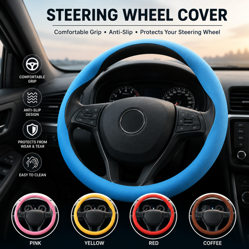 Premium Silicone Steering Wheel Cover