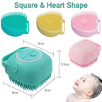 Silicone Bath Brush with Soap Dispenser – 2 in 1 Body Scrubber & Skin Massager