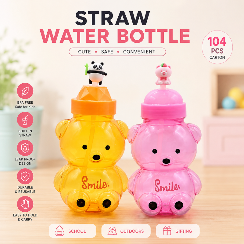 Fama & Uzzi straw water Bottle