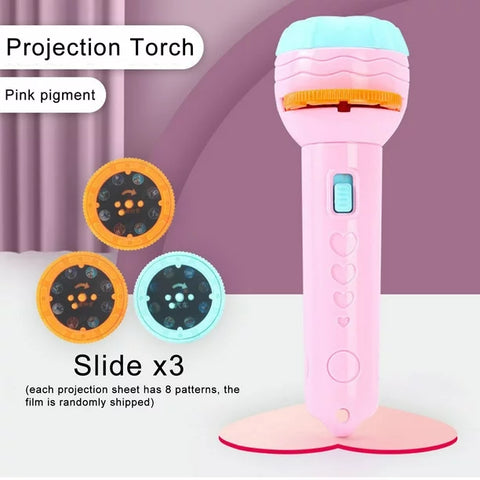 Mini Projector for Kids Flashlight Torch