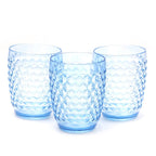 Diamond Plastic Glass Set (Pack of 2) – Stylish & Durable Drinking Glasses