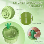 Creative Cactus Kitchen Sink Drain Strainer Basket – Food Waste Filter & Sink Catcher