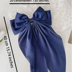 Pack of 2 Elegant Bow Hair Clip – Butterfly Style Long Tail Hair Accessory for Women & Girls