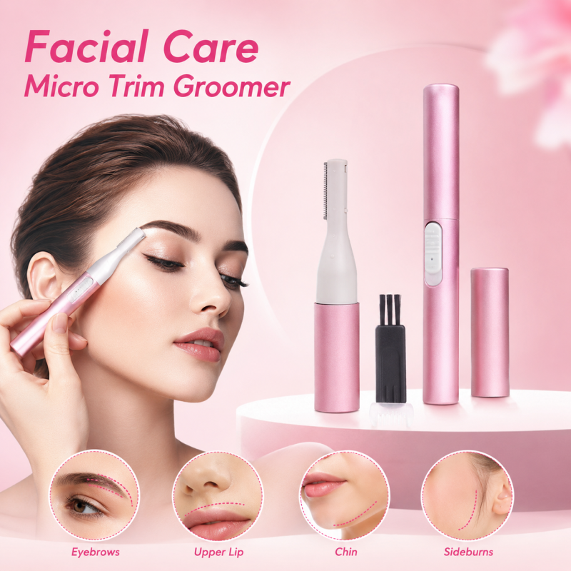 Facial Care Micro Trimmer for Women – Electric Eyebrow & Painless Facial Hair Remover