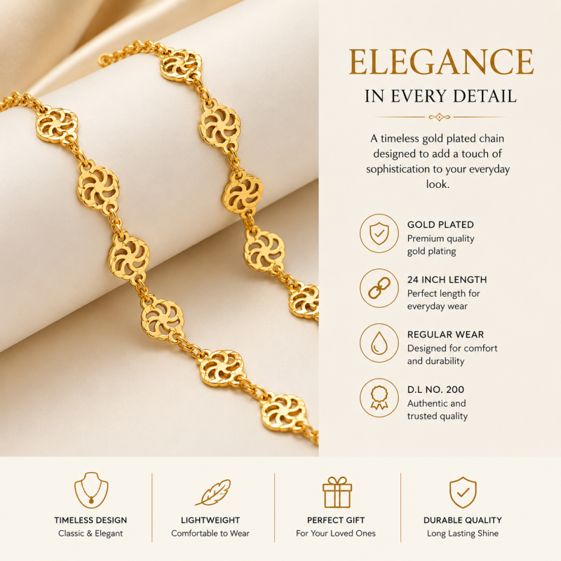 Gold Plated Clover Design Bracelet – Elegant Adjustable Fashion Jewelry for Women