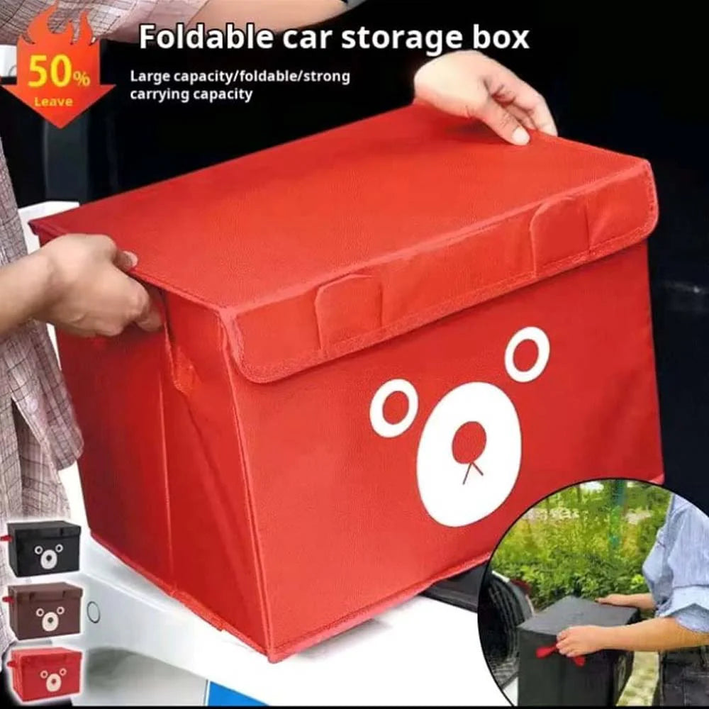 Pack of 2 Panda Storage Box – Foldable Clothes & Toy Organizer with Lid