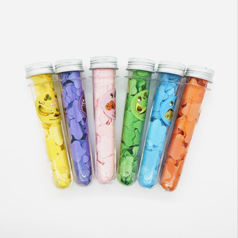 Flower Paper Soap Tube – Portable Travel Hand Wash Sheets 🌸✨