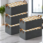 Foldable Jeans Organizer with Rod | Stackable Wardrobe Storage Box