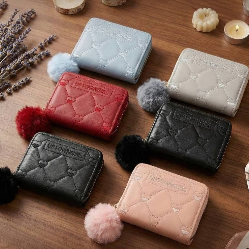 Womens Wallet Single Zipper Wallet for Ladies Small Wallet