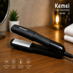 Kemei KM-324 Professional Hair Crimper – Ceramic Hair Straightener & Styling Tool