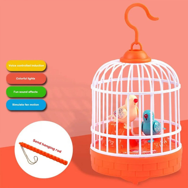 Bird Cage Toy for Kids – Musical Light-Up Bird Cage with Sound & Motion