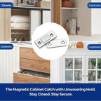Pack of 3 Mini Door Magnet – Strong Magnetic Door Catch | Cabinet & Door Stopper